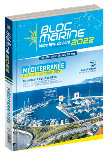 Bloc Marine 2022 - Méditerranée, Guide nautique du plaisancier, cartographie marine et plans de port book