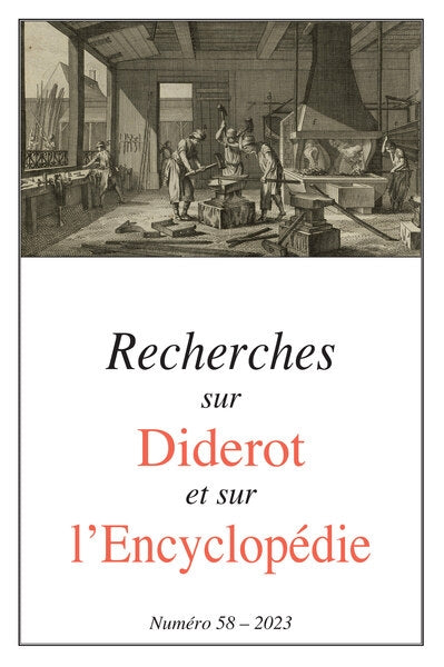 Recherches sur Diderot et sur l'Encyclopédie, n° 58 Books