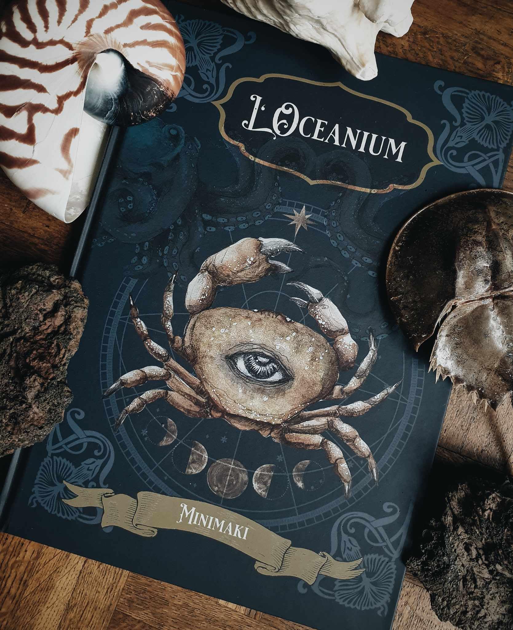 Livre L'Oceanium Minimaki mythes et histoires de la mer illustrés book