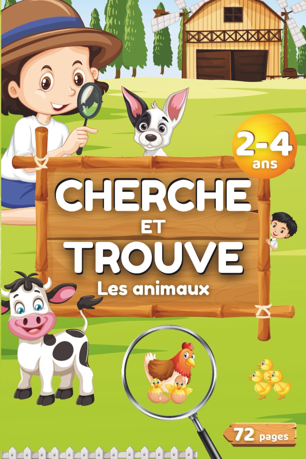 Cherche et Trouve 2 3 et 4 ans - Les Animaux: Livre jeu enfant mon premier cherche et trouve geant des tout petits 2 3 et 4 ans - Cadeau garcon fille ... ms et ms vers gs - animaux de la ferme... Pets