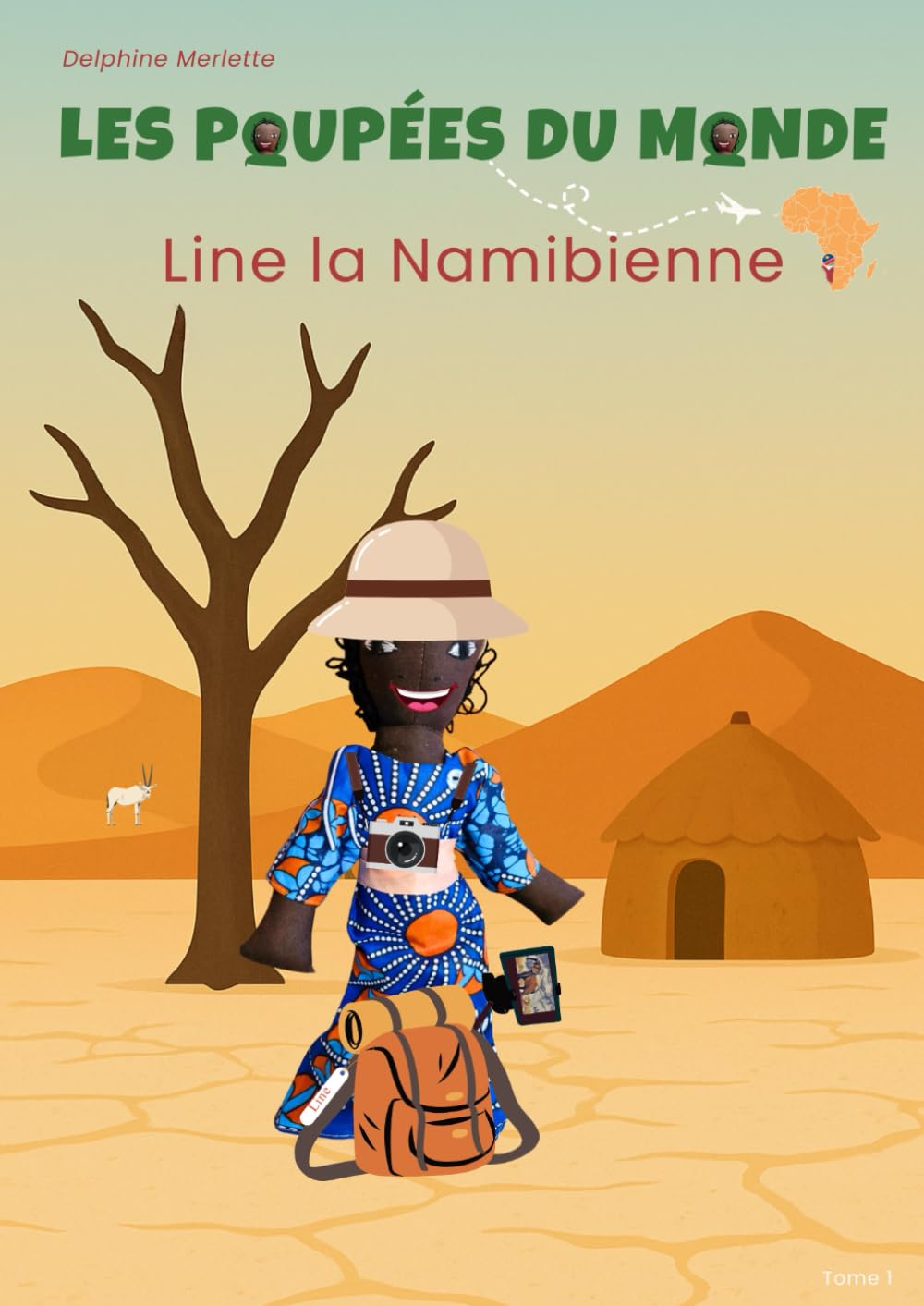 Les poupées du monde "Line la Namibienne" book
