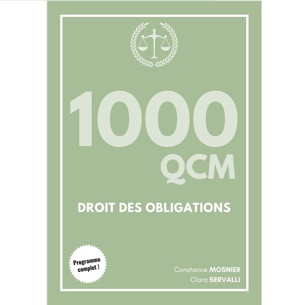 1000 QCM - Droit des obligations (CRFPA) book