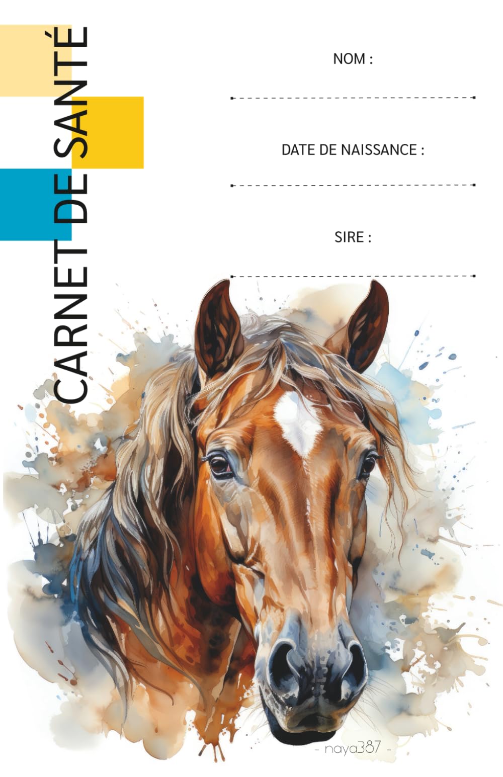 Carnet de santé équin: carnet de santé - chevaux - book