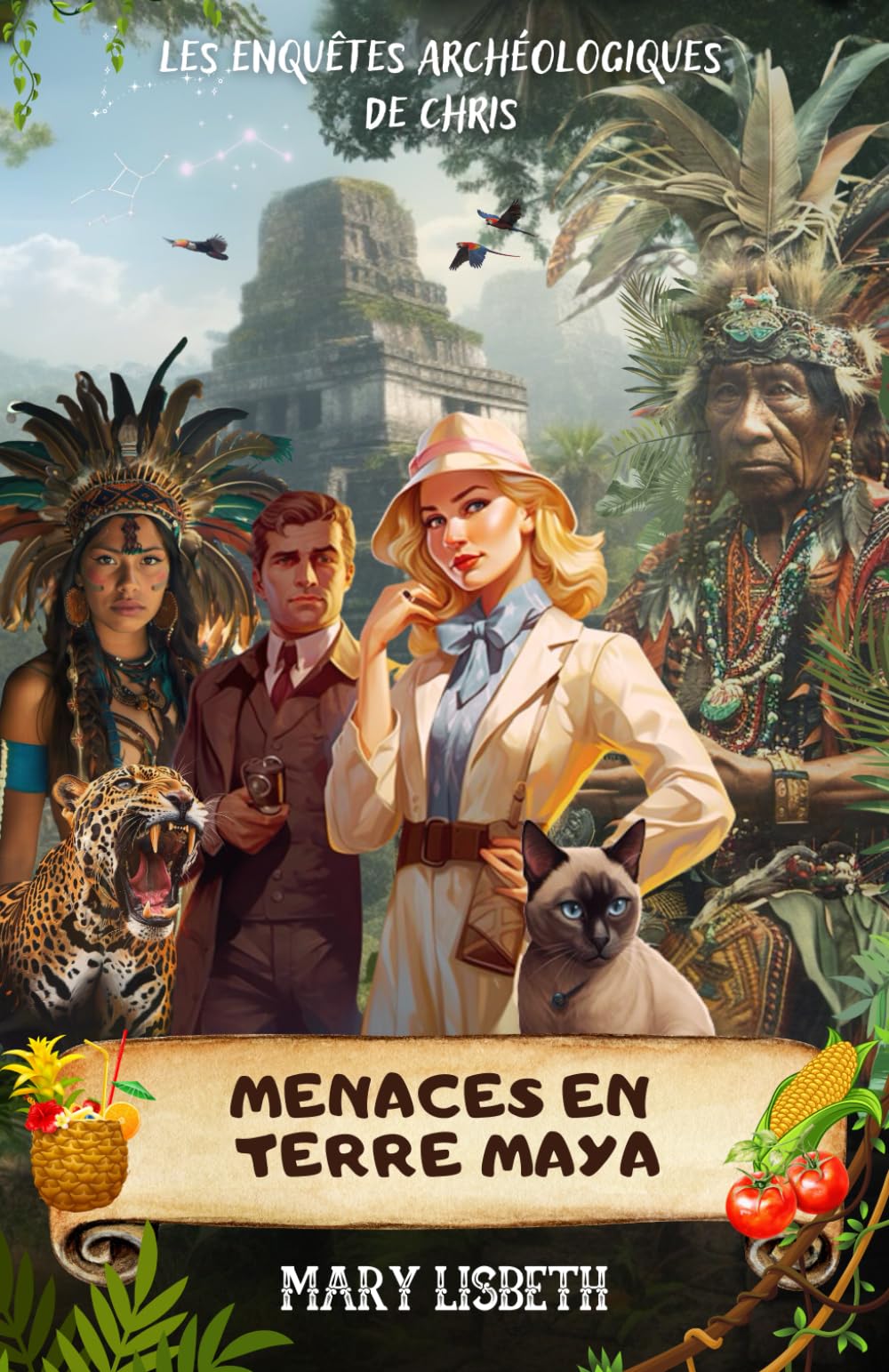 Menaces en terre maya (Les enquêtes archéologiques de Chris - Tome 5): Aventure au Mexique : jungle, pyramides et mystères mayas Crime & Thrillers