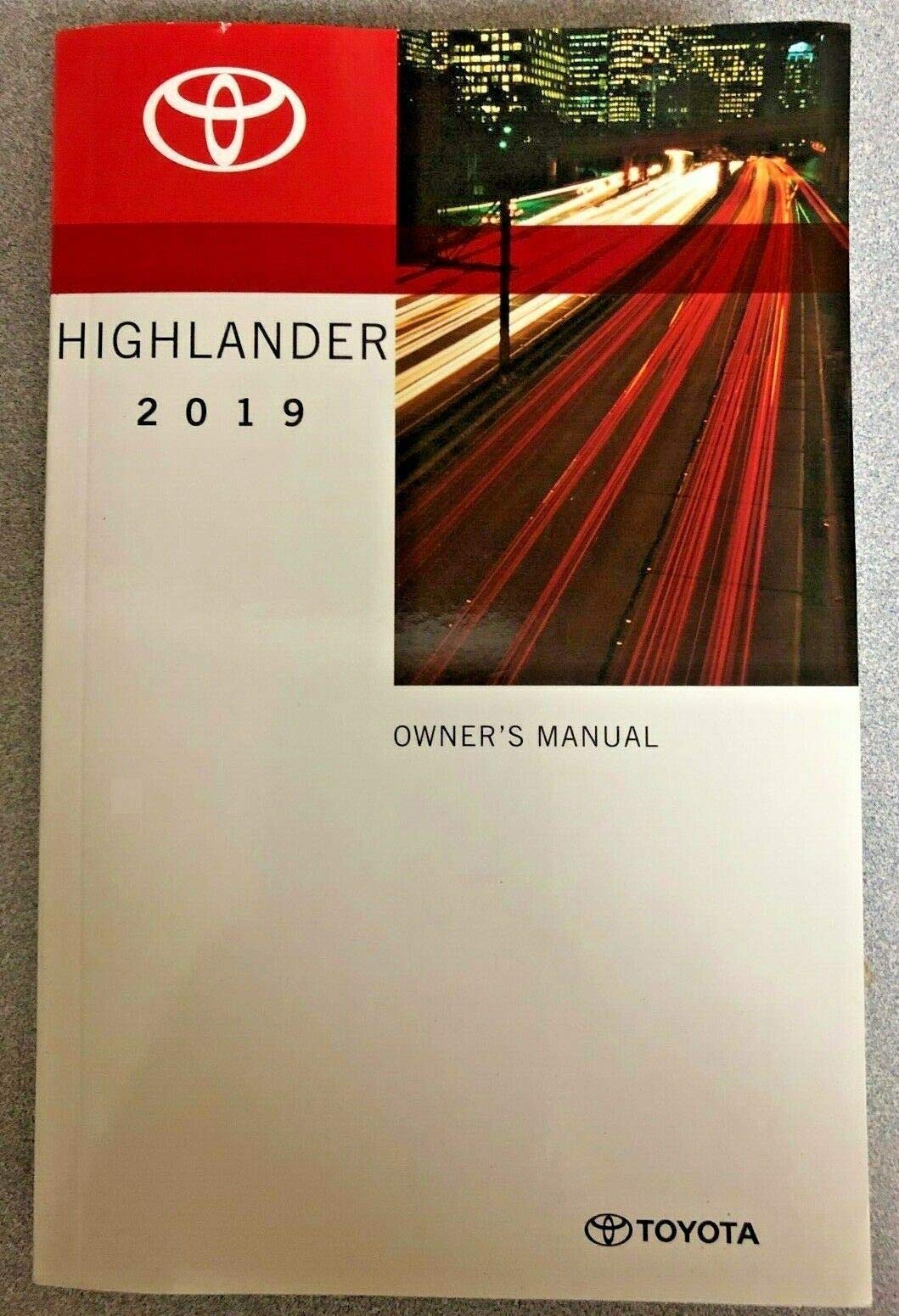 2019 Toyota Highlander Owners Manual 19 Books