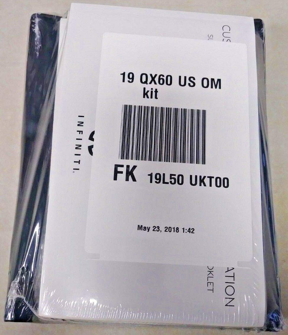 2019 Infiniti QX60 Owners Manual 19 Books