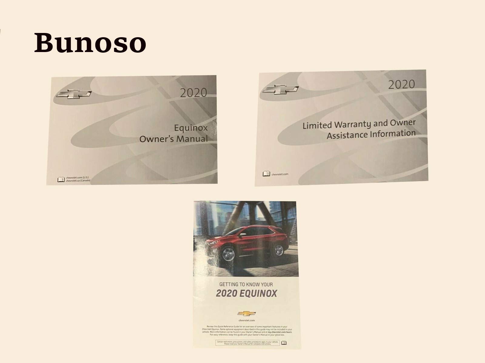 2020 Chevrolet Chevy Equinox Owners Manual 20 Books