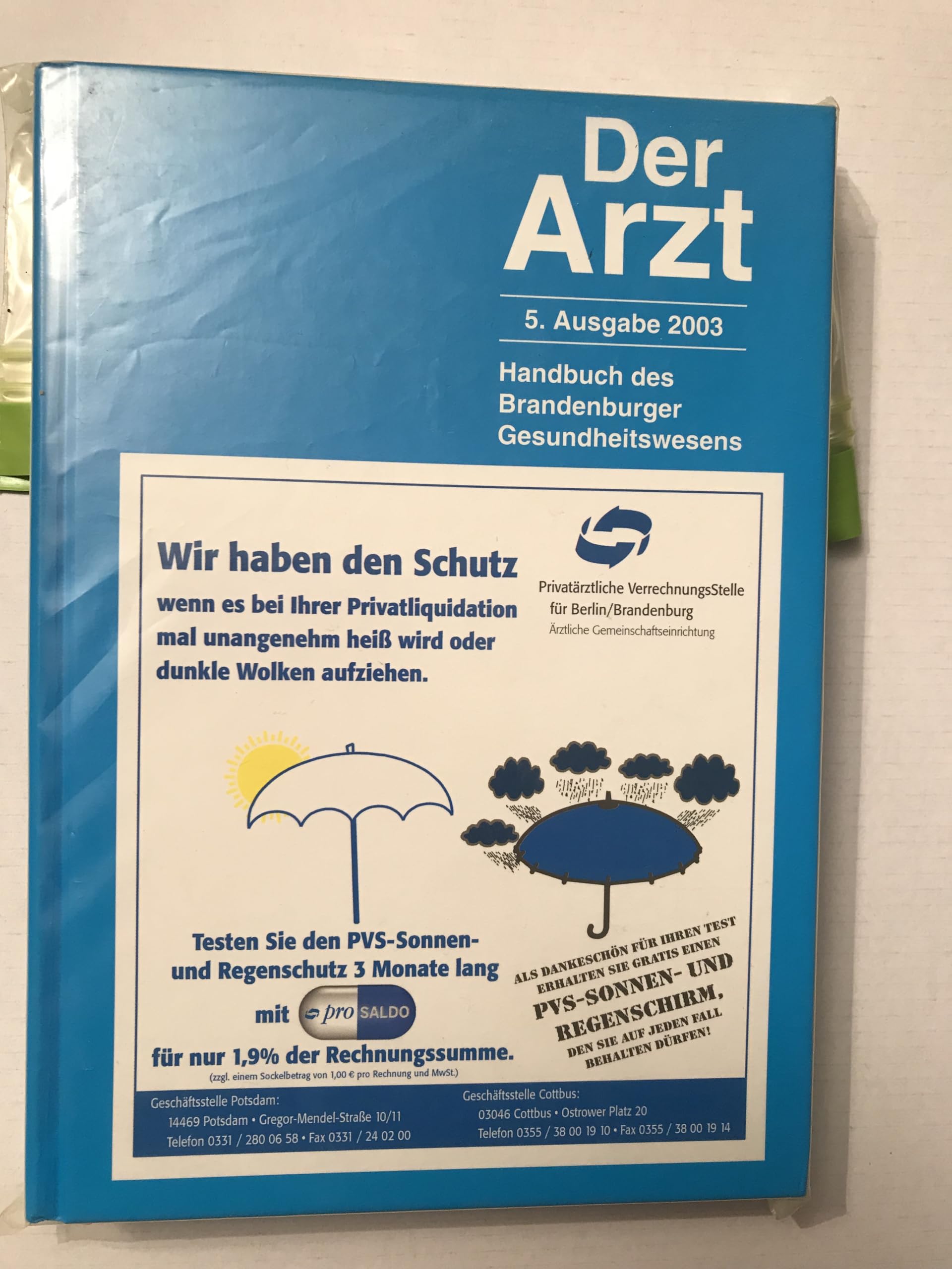 Der Arzt: Handbuch des Brandenburger Gesundheitswesens Religion & Esotericism