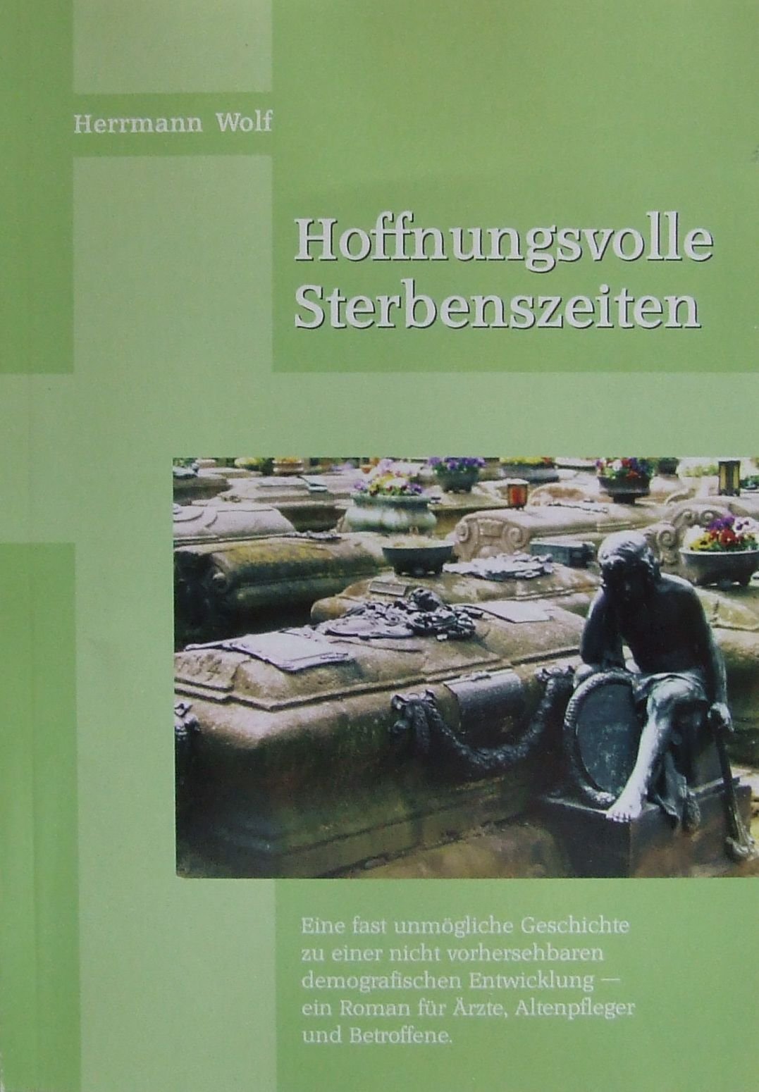Hoffnungsvolle Sterbenszeiten - Eine fast unmögliche Geschichte zu einer nicht vorhersehbaren demografischen Entwicklung - Ein Roman fuer Aerzte, Altenpfleger und Betroffene - Herrmann Wolf Books