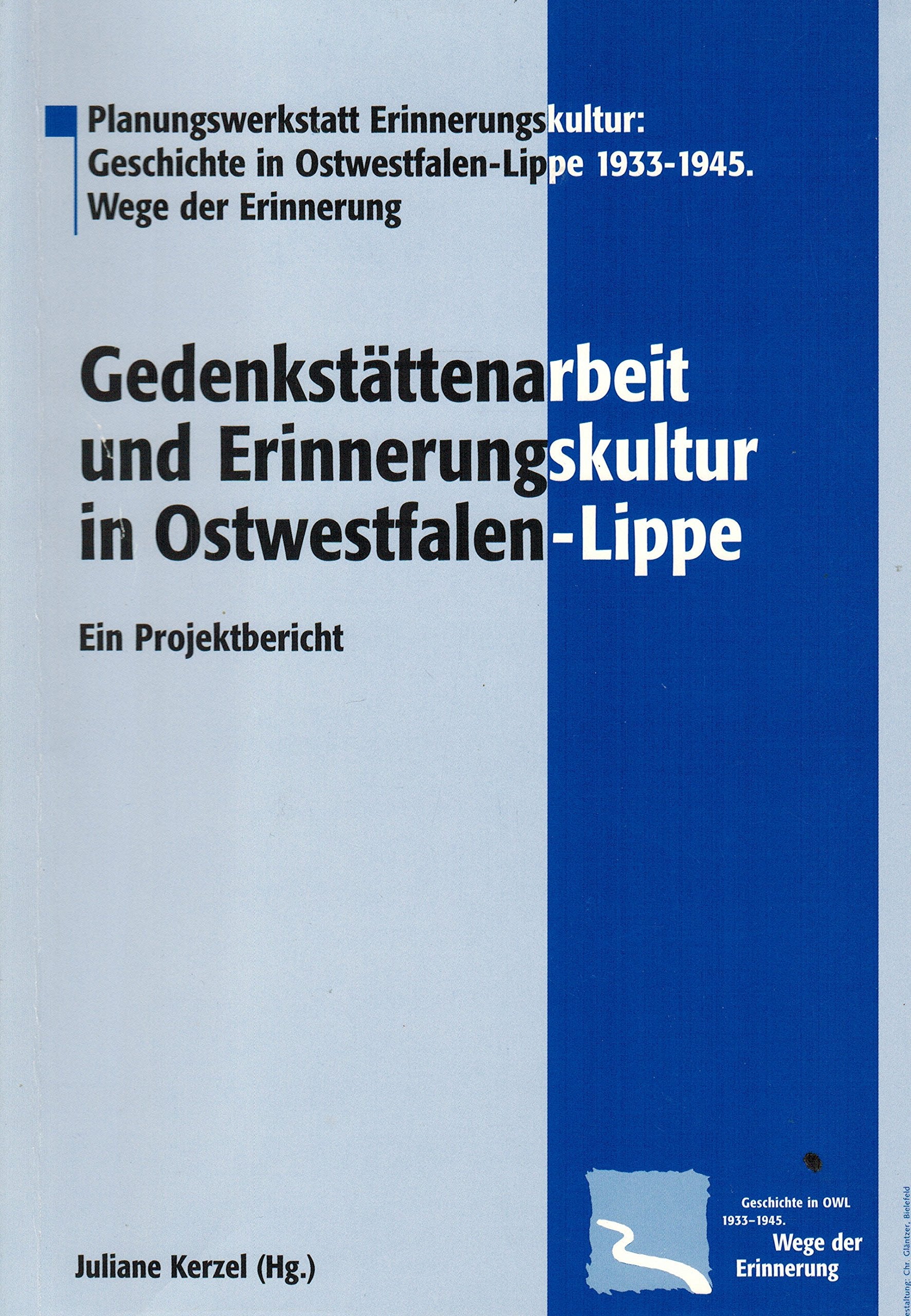 Gedenkstättenarbeit und Erinnerungskultur in Ostwestfalen-Lippe: Ein abschließender Projektbericht für die Planungswerkstatt Erinnerungskultur: ... 1933-1945. Wege der Erinnerung Books
