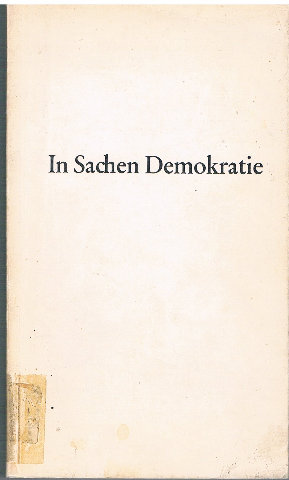 Product Image: Weissbuch in Sachen Demokratie