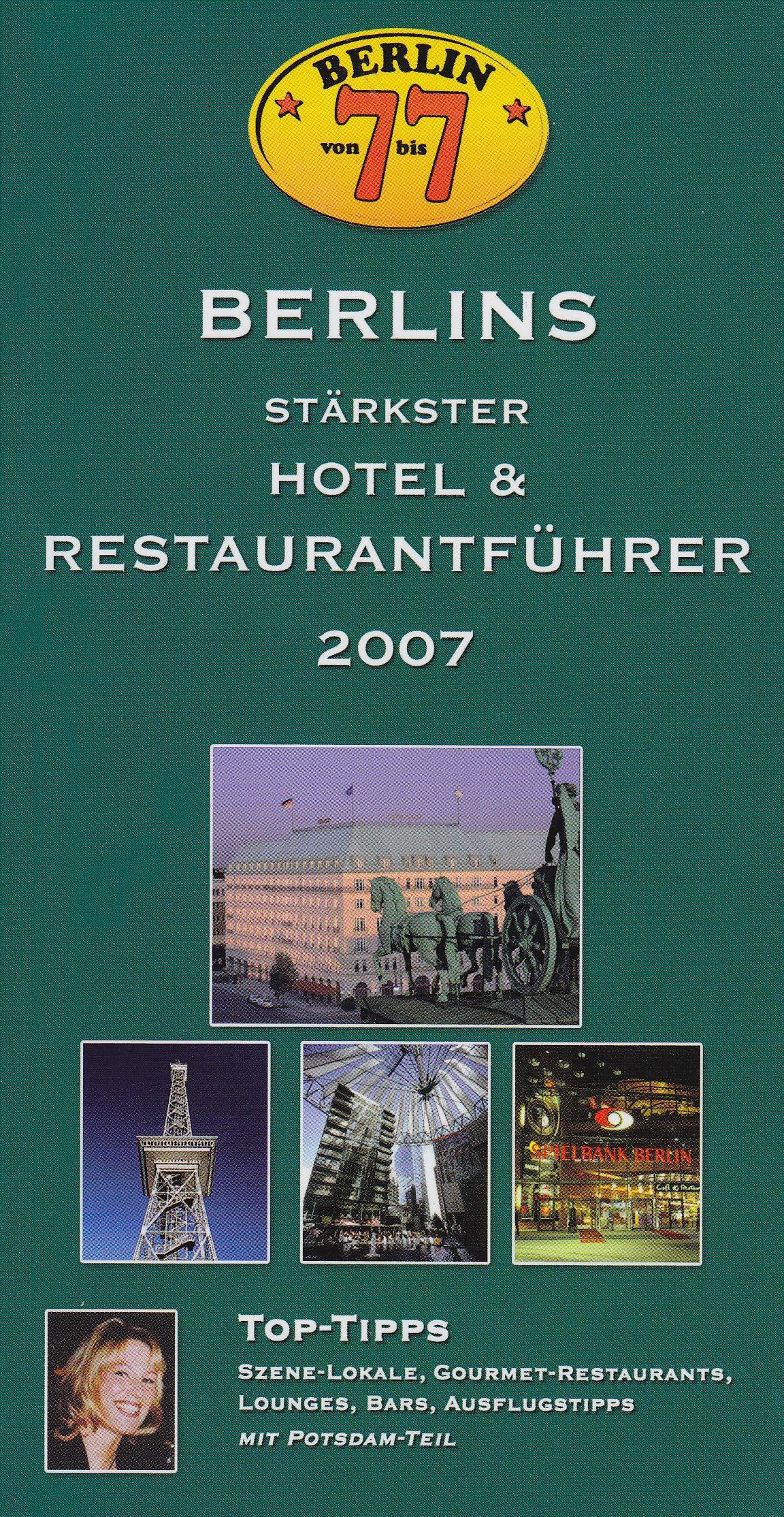 Product Image: Berlins stärkster Hotel & Restaurantführer