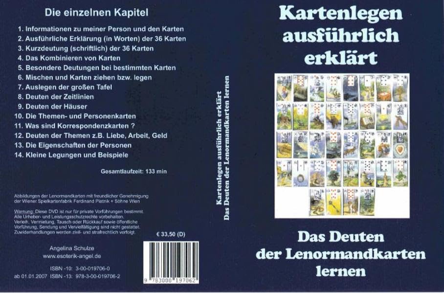 Kartenlegen ausführlich erklärt. DVD-Video Films