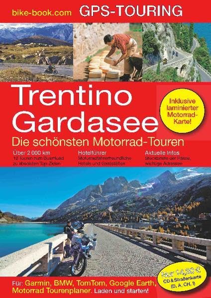 Trentino/Gardasee - Die schönsten Motorrad-Touren GPS-Touring: Straßenkarte und CD: Über 2000 km: 12 Touren zum Download zu absoluten Top-Zielen. ... Motorrad Tourenplaner. Für Windows X... Leisure, Home & Garden