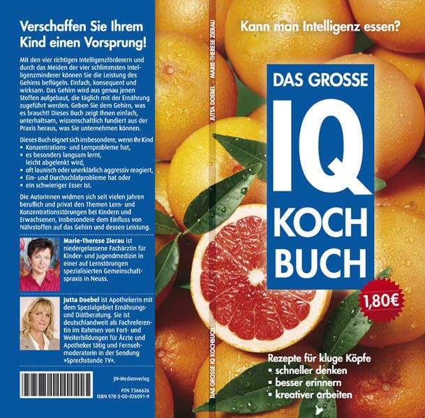 Das große IQ-Kochbuch: Kann man Intelligenz essen? Health, Nutrition & Fitness