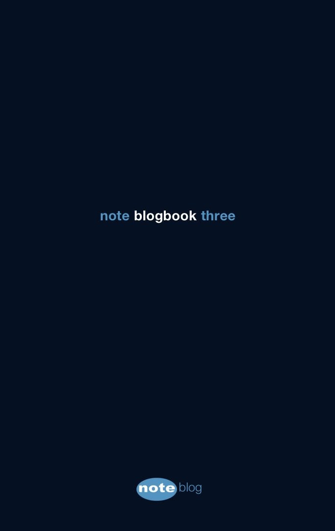 Product Image: note blogbook three