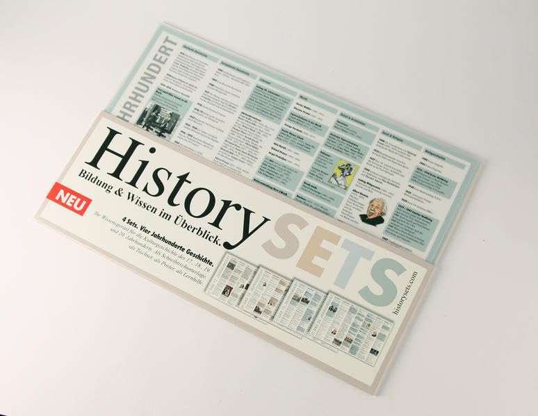 History SETS: Bildung & Wissen im Überblick. 17., 18., 19. und 20. Jahrhundert.: Bildung und Wissen im Überblick. Vier Jahrhunderte Geschichte. Ihr ... als Tischset, als Poster, als Lernhilfe Politics & History