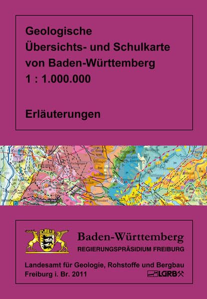 Geologische Übersichts- und Schulkarte von Baden-Württembreg 1 : 1 000 000 Business & Technology