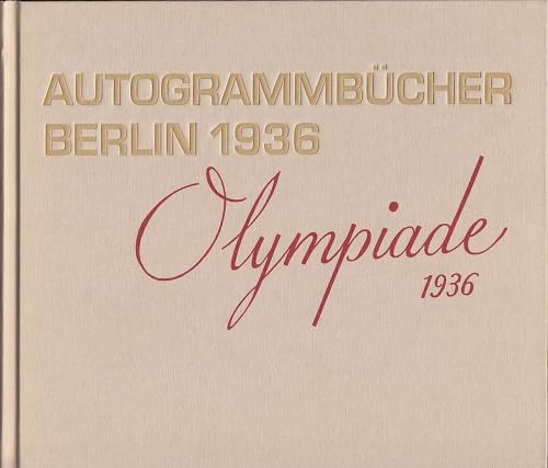 Autogrammbücher Berlin 1936 - Olympiade 1936 Books