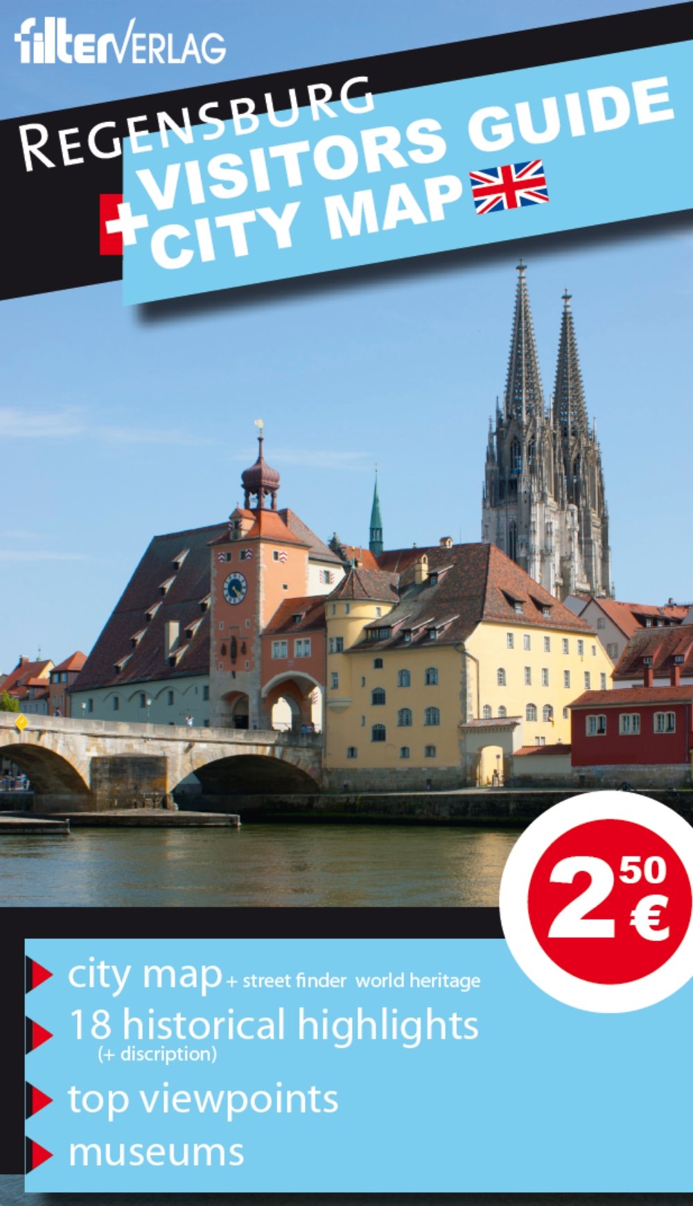 Regensburg VisitorsGuide+City Map book