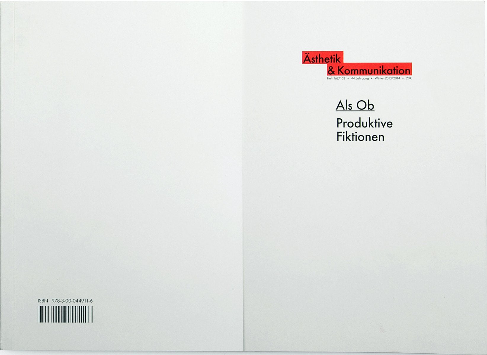 Als Ob: Produktive Fiktionen Law