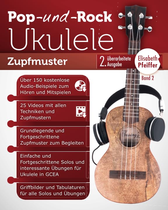 Pop- und Rock-Ukulele, Band II: Zupfmuster Arts & Music