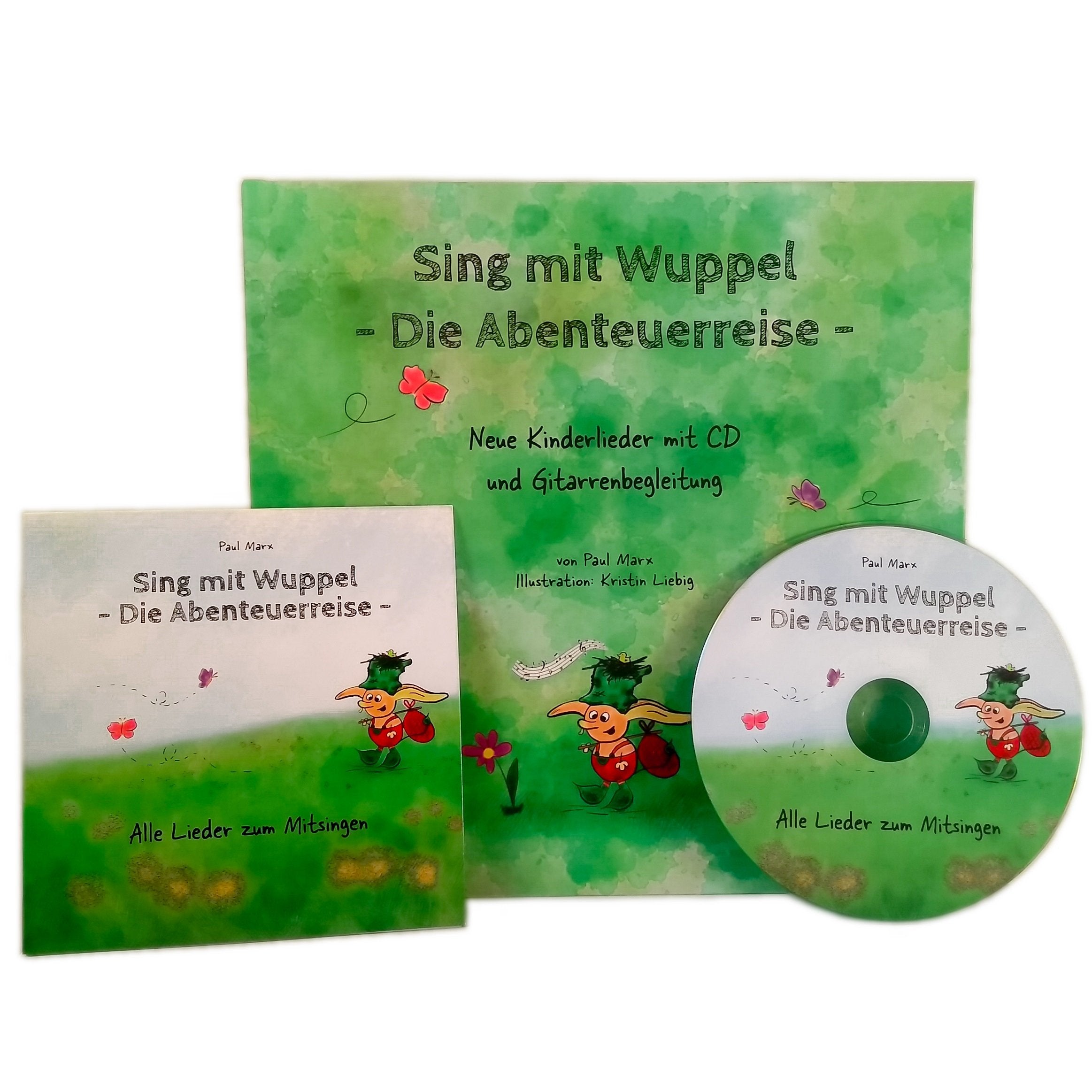 Sing mit Wuppel - Die Abenteuerreise: Neue Kinderlieder mit CD und Gitarrenbegleitung Sheet Music
