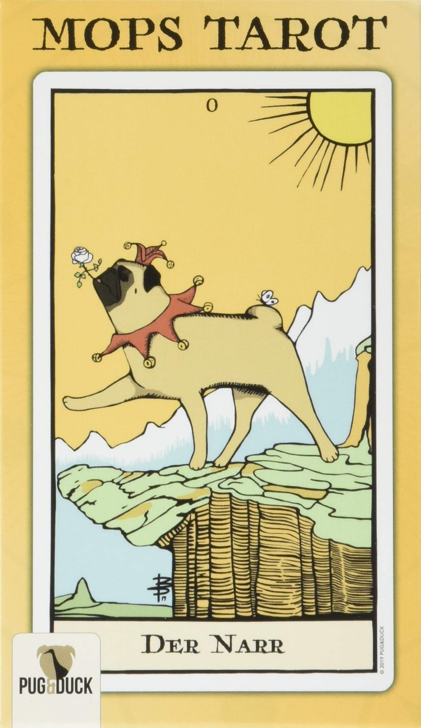 Original MOPS Tarot: Kartenspiel Set mit Mopsmotiven und Handbuch book