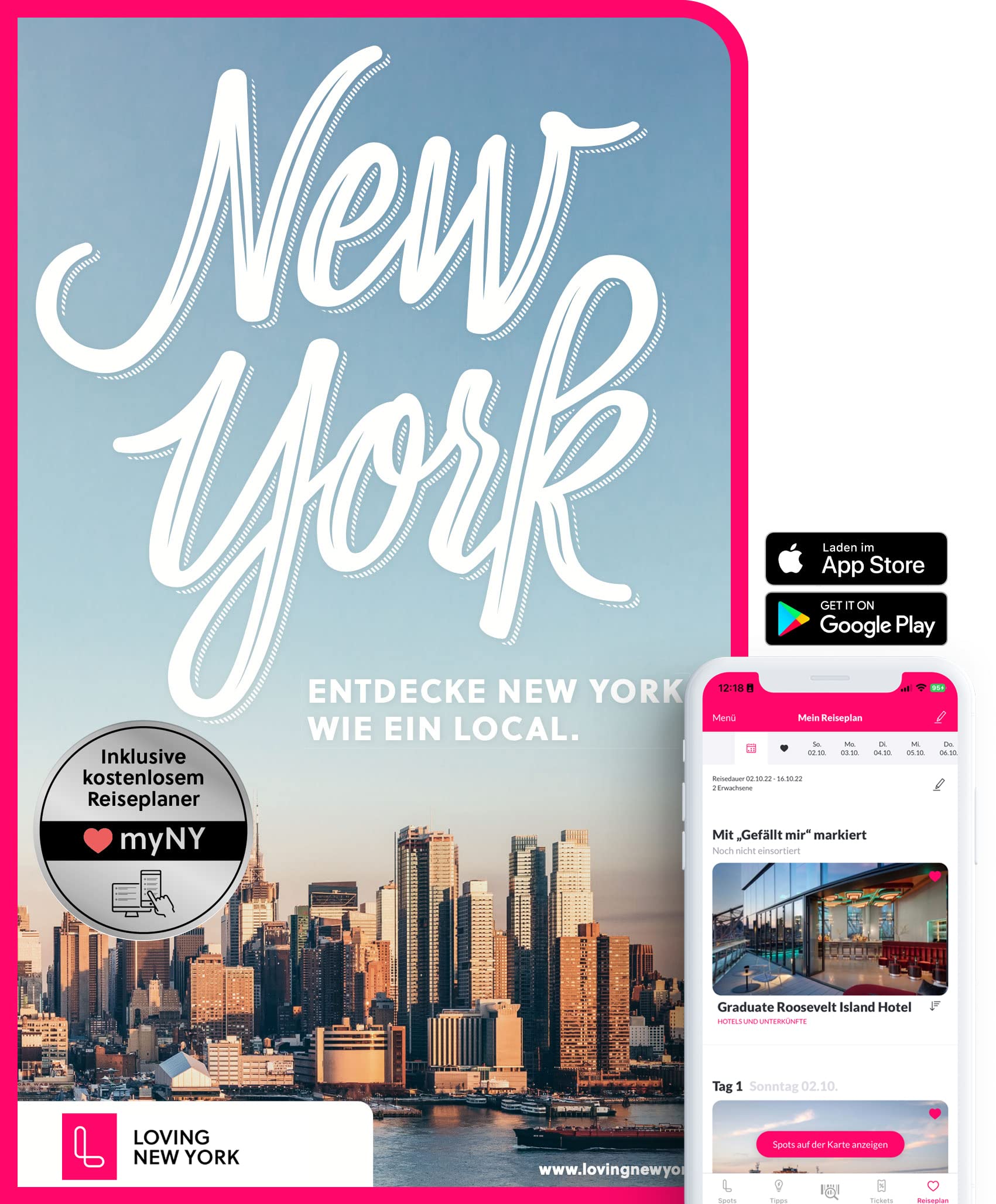 New York Reiseführer für 2026: Insider-Tipps • Videos • Kostenlose App | Entdecke New York wie ein Local! Lifestyle