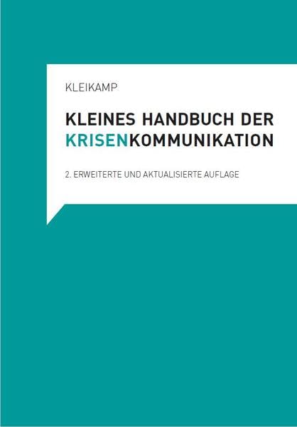 Kleines Handbuchbuch der Krisenkommunikation Law
