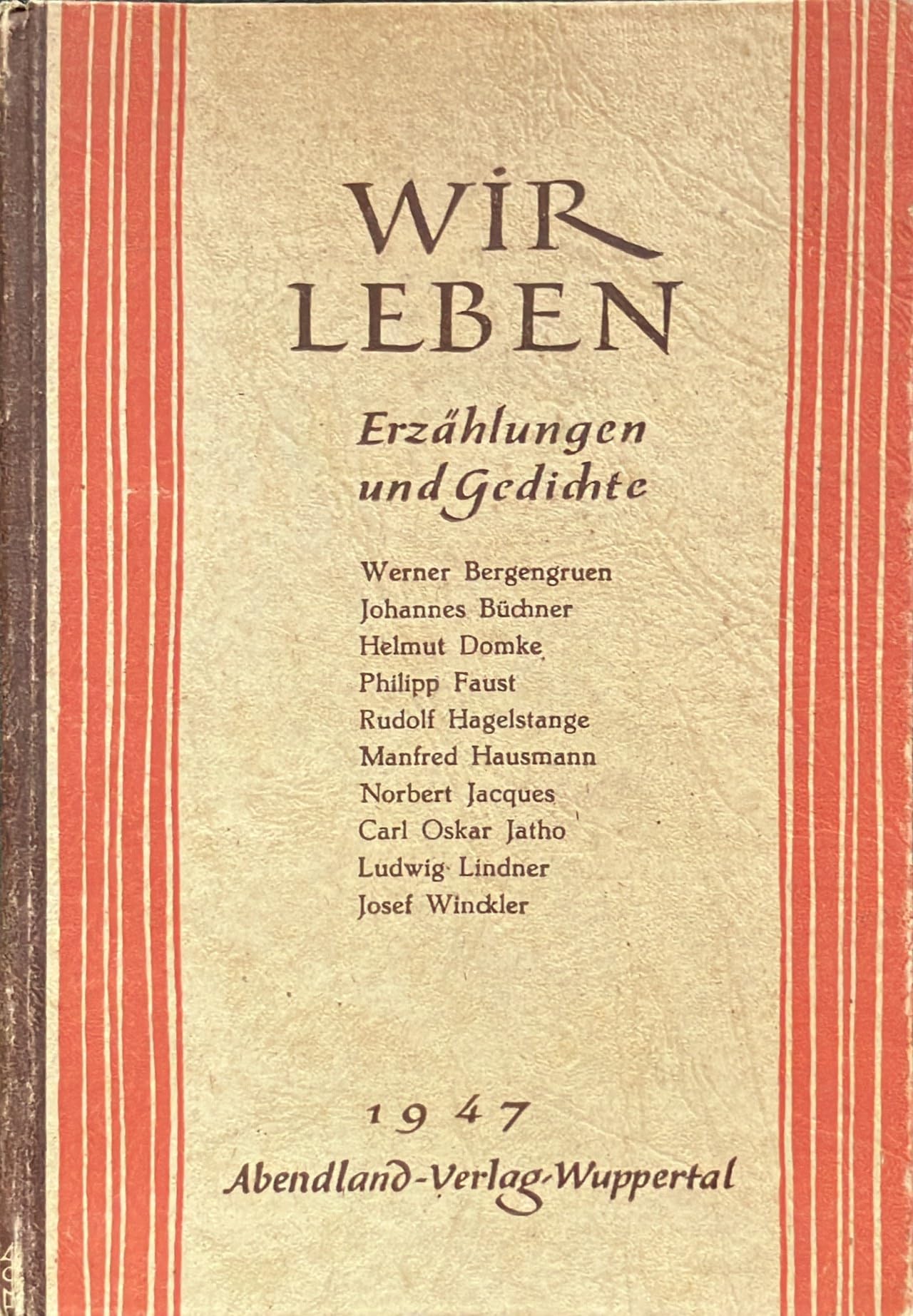 WIR LEBEN. Erzählungen und Gedichte Books