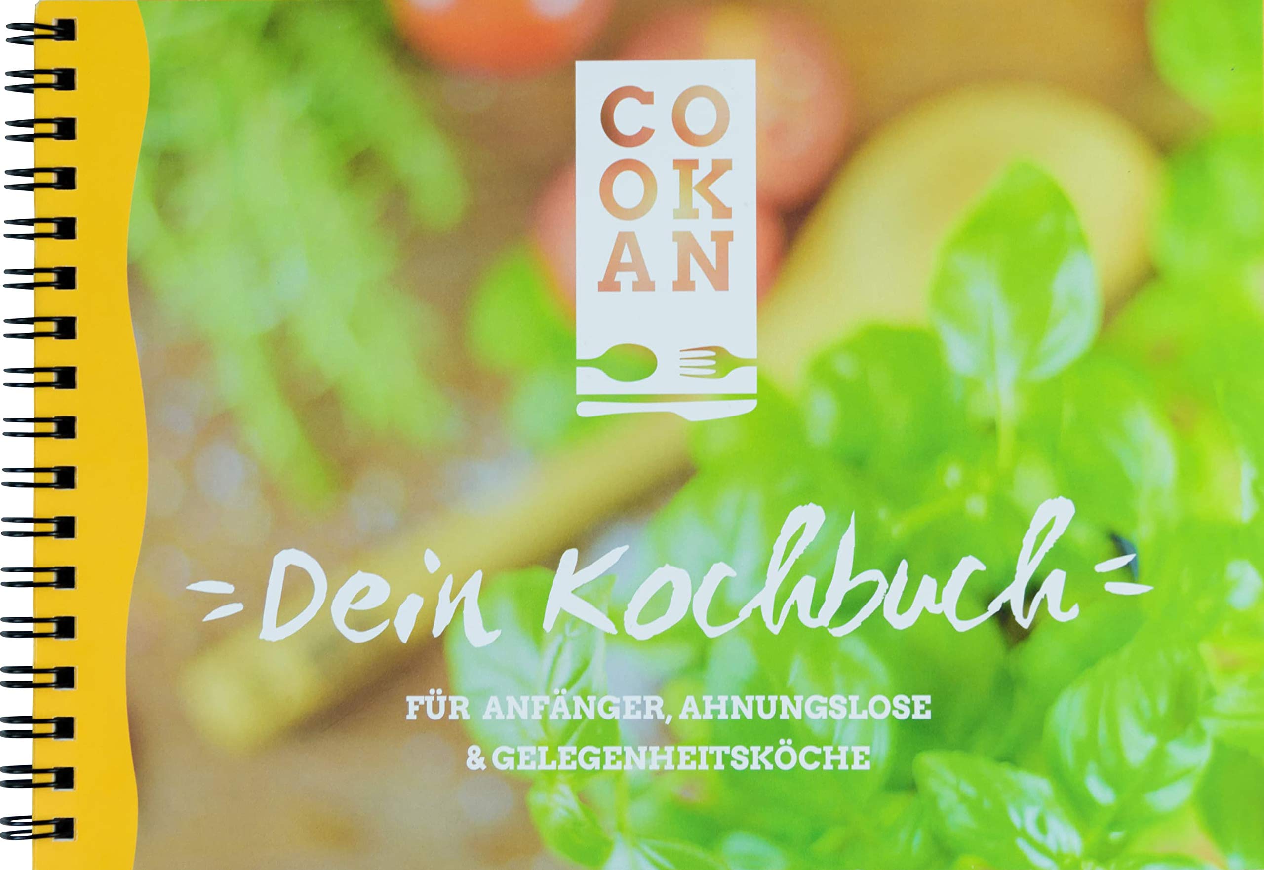 CookAn - Dein Kochbuch - Für Anfänger, Ahnungslose & Gelegenheitsköche (45 Rezepte | 96 Seiten | für die Küche gemacht: praktische Ringbindung | DIN A 5 | 148 x 210 mm) Cooking & Enjoying