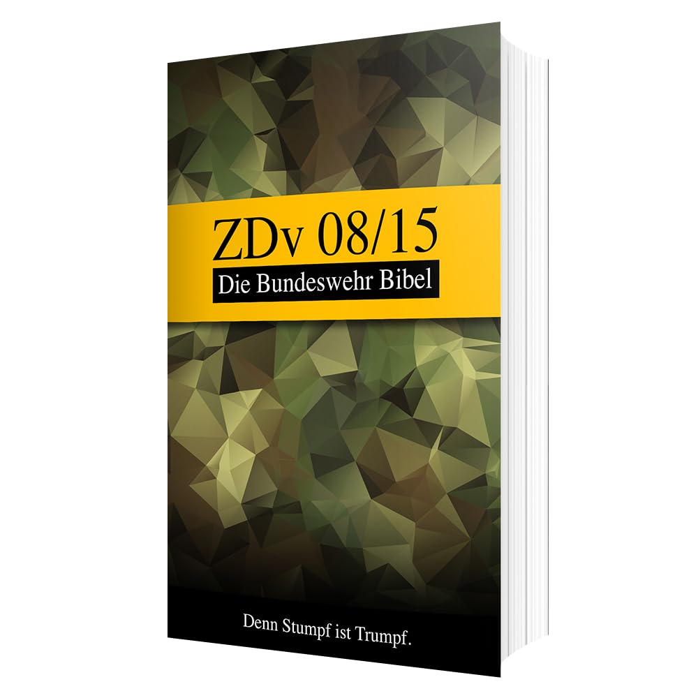 Feldschmiede ® ZDv 08/15 | Die Bundeswehr Bibel Buch | Geschenk für Soldaten Contemporary literature