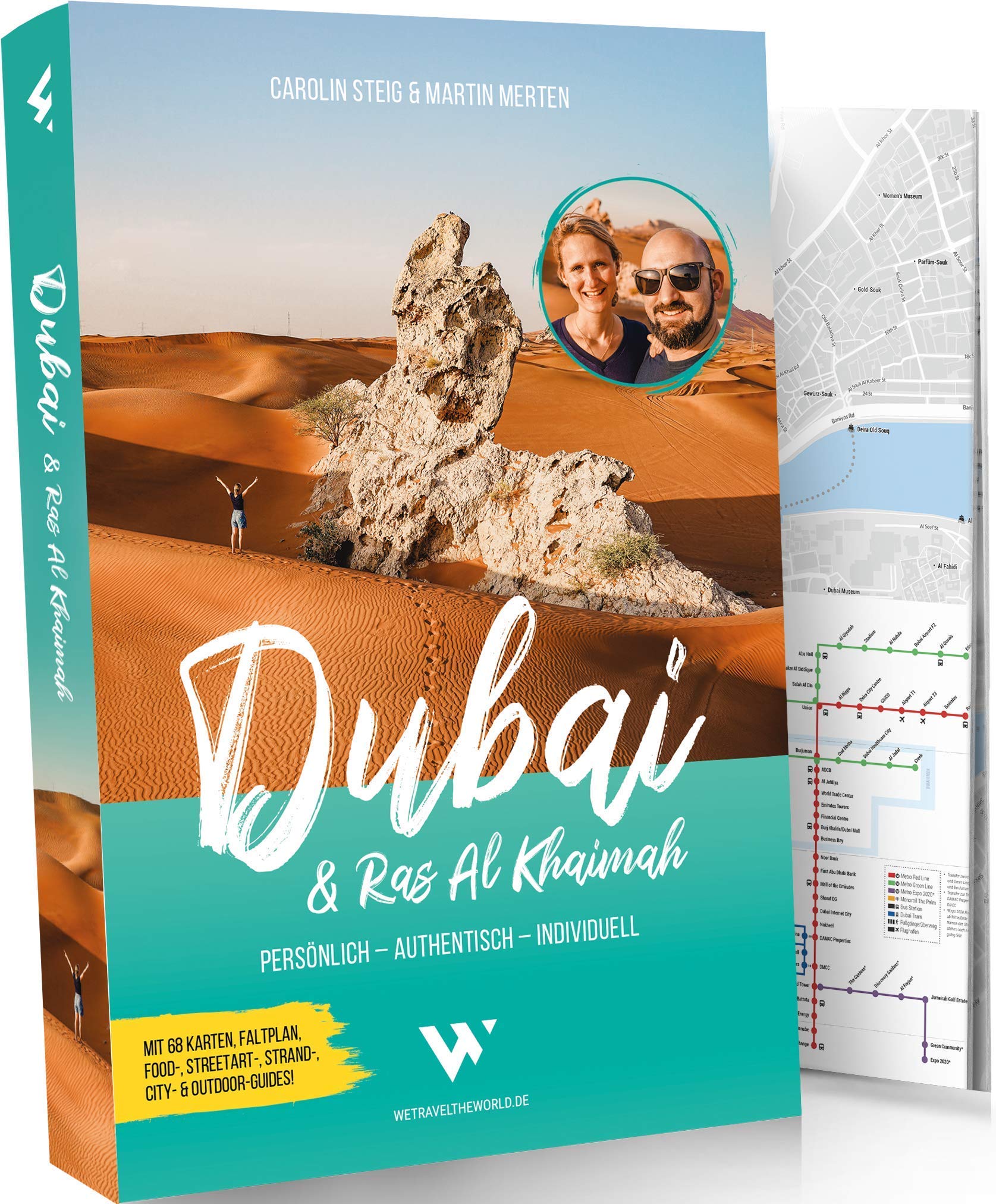 Reiseführer Dubai & Ras Al Khaimah: Persönlich – Authentisch – Individuell | City- & Outdoor-Guide mit 68 Karten, Metroplan, Faltplan, Google-Maps-Karten, Citywalks, Food-, Streetart- & Strand-Tipps Cooking & Enjoying