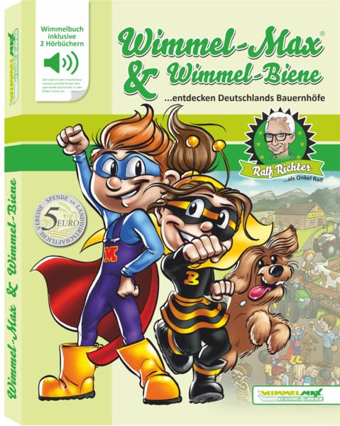 Wimmel-Max & Wimmel-Biene: entdecken Deutschlands Bauernhöfe Children's books