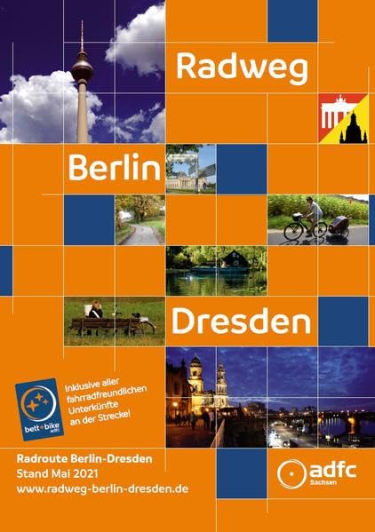 Fahrradkarte Radweg Berlin-Dresden: Inklusive aller fahrradfreundlichen Unterkünfte an der Strecke Leisure, Home & Garden