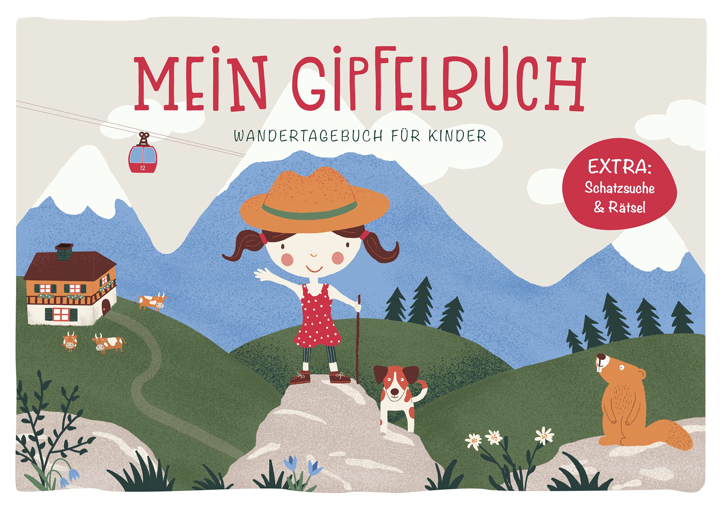 Mein Gipfelbuch (Mädchen): Wandertagebuch für Kinder inkl. Schatzsuchen & Spiele Parents & Children