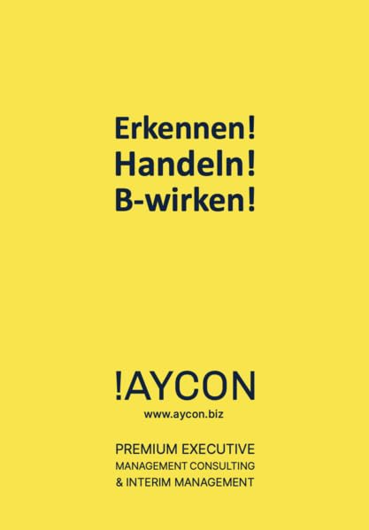 AYCON Edition 4 - 2023: Erkennen! Handeln! B-wirken! Business, Finance & Career