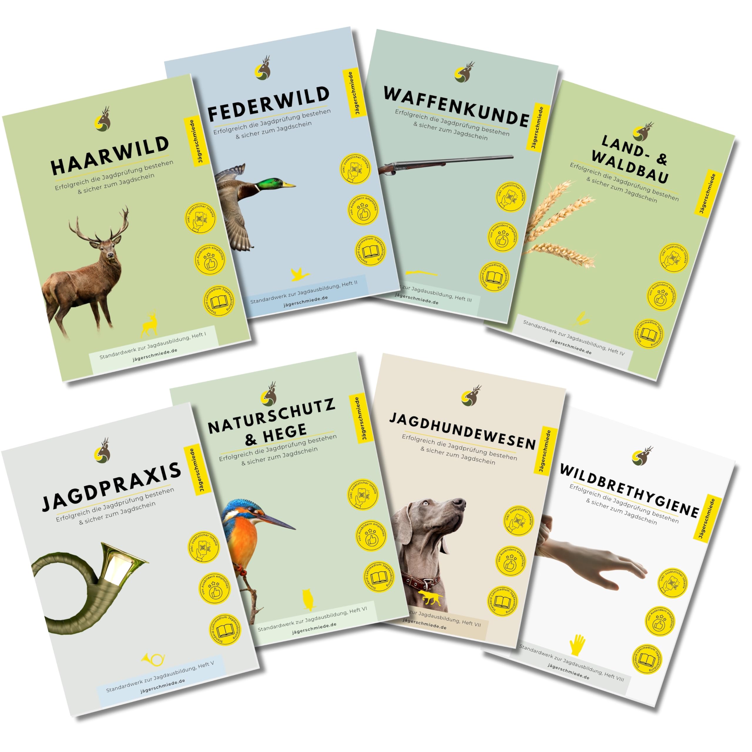 Jägerschmiede Lernhefte: Erfolgreich die Jagdprüfung bestehen & sicher zum Jagdschein – individuell, einprägsam & digital unterstützt Leisure & Fun