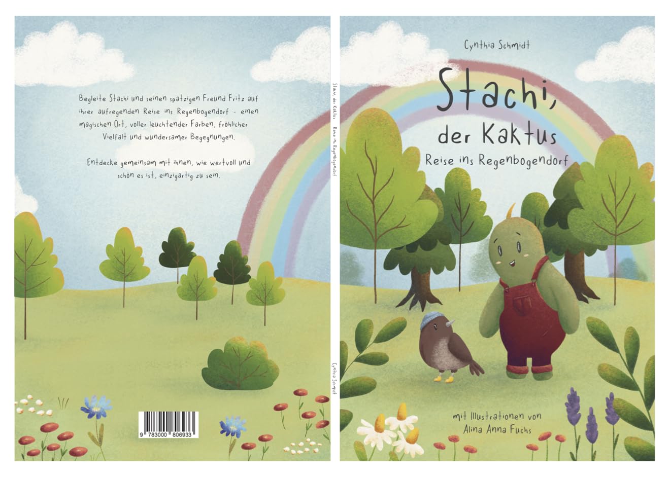 "Stachi, der Kaktus - Reise ins Regenbogendorf" Kinderbuch über Akzeptanz, Diversität und Selbstliebe - für Kinder ab 4 Jahren, kunterbunt illustriertes Vorlesebuch Books