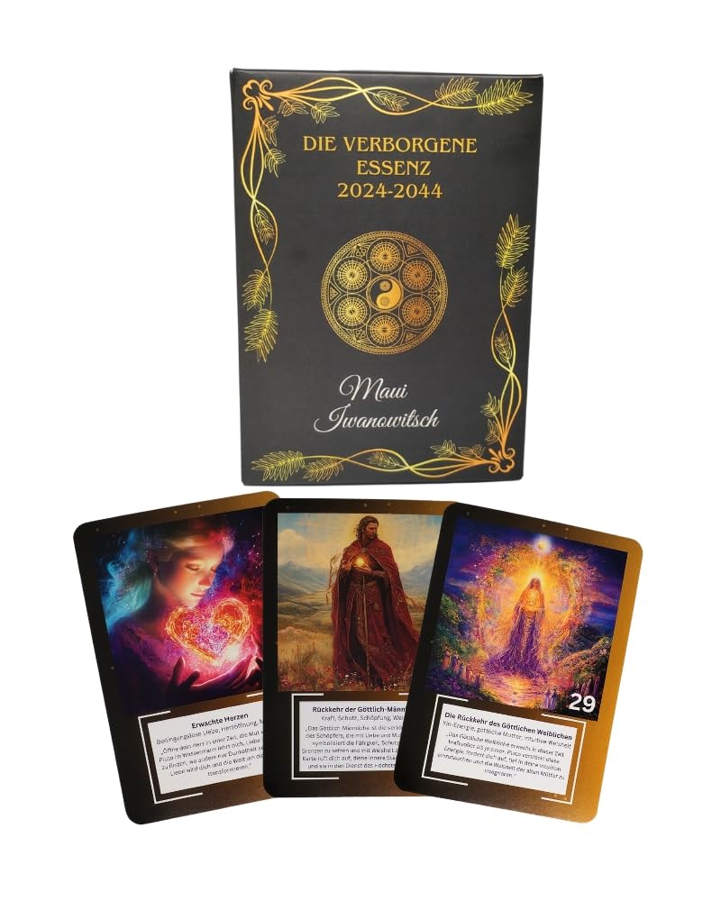 Die verborgene Essenz 2024-2044, Pluto in Wassermann, Orakelkarten für spirituelle Transformation (68 Karten, Deutsch, 89x127mm) Set für Heilung & persönliche Entfaltung, Spirituelle Weisheiten, Tarot Religion & Esotericism