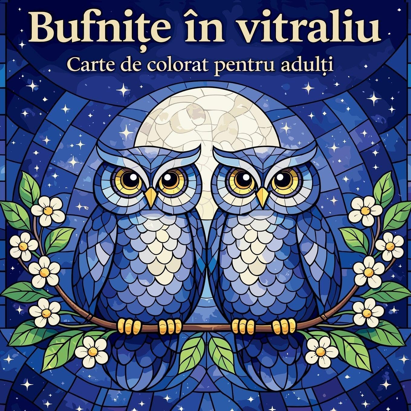 Bufni¿e în vitraliu - Carte de colorat pentru adul¿i Leisure, Home & Garden