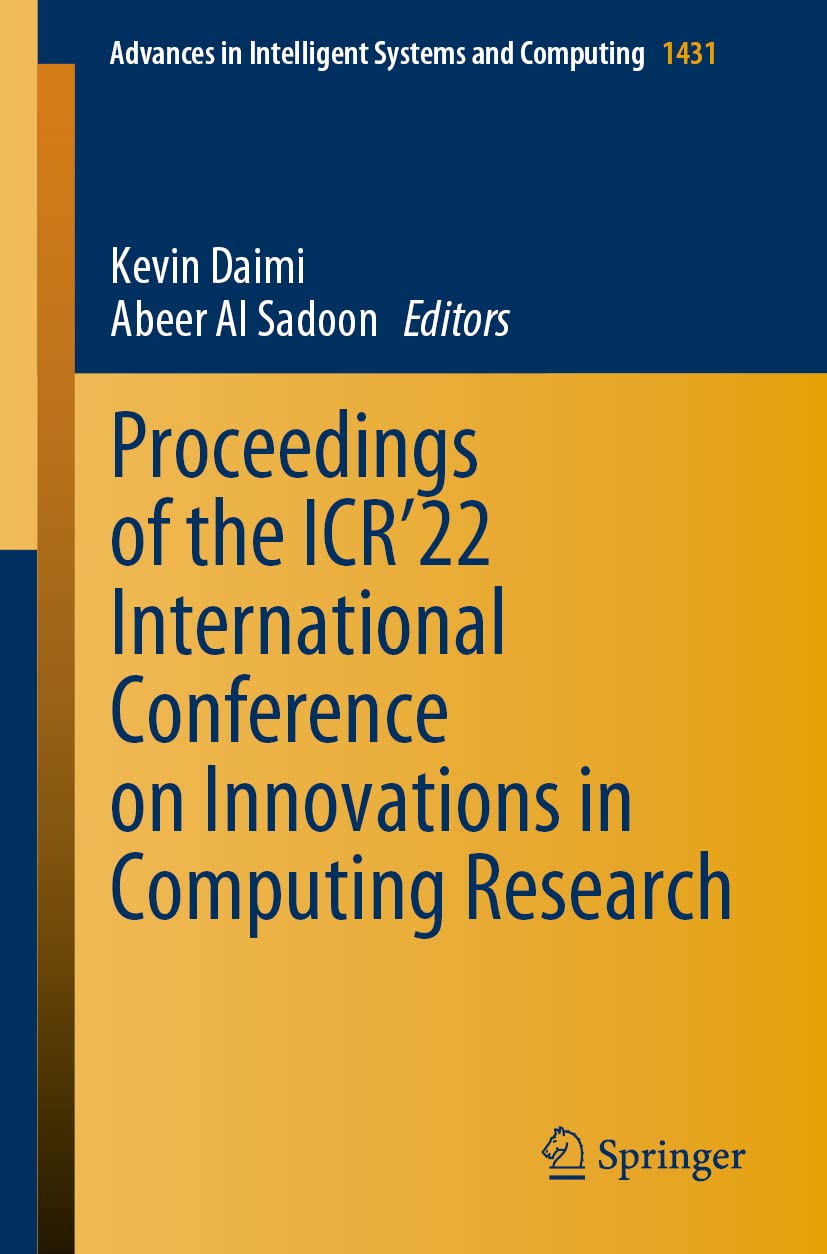 Proceedings of the Icr´22 International Conference on Innovations in Computing Research book