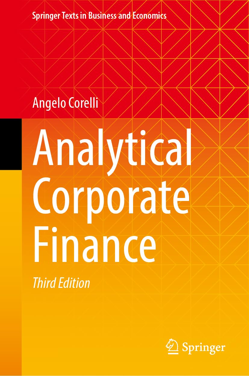 Analytical Corporate Finance (Springer Texts in Business and Economics) Law