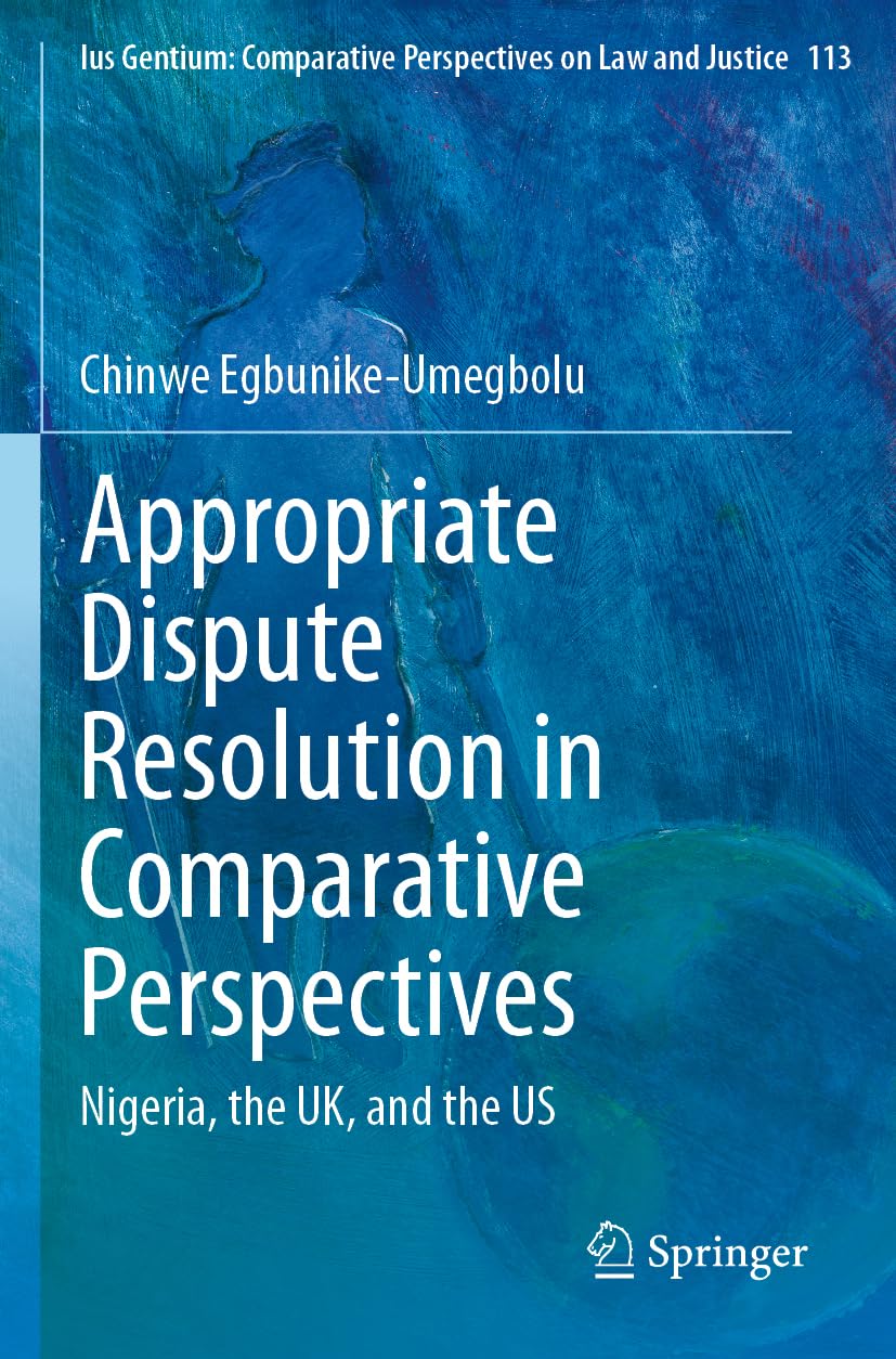 Appropriate Dispute Resolution in Comparative Perspectives Law