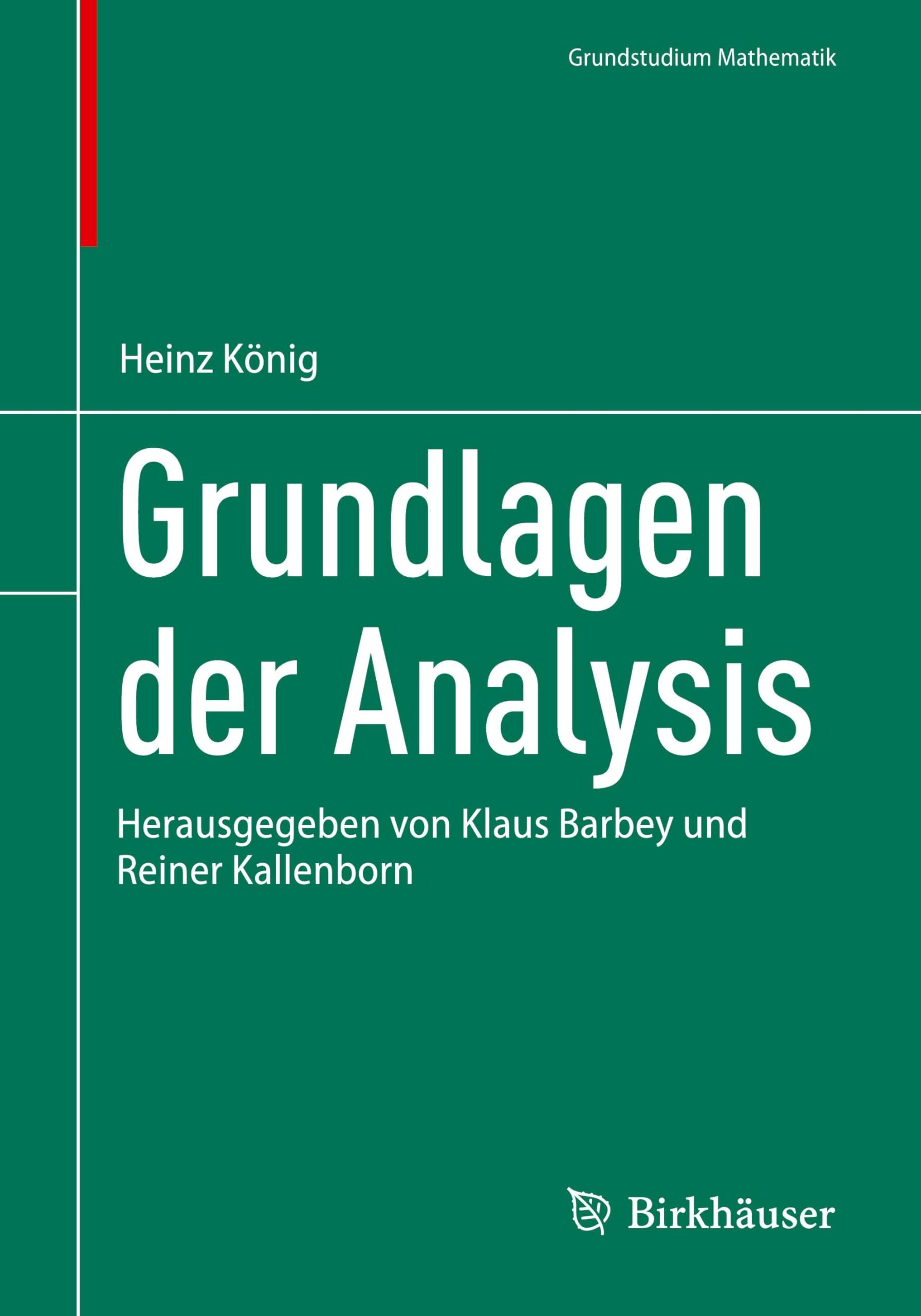 Product Image: Grundlagen der Analysis