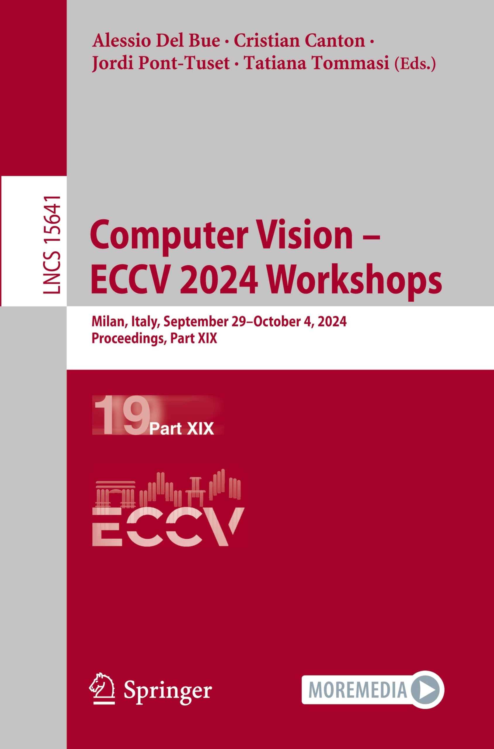 Product Image: Computer Vision - ECCV 2024 Workshops