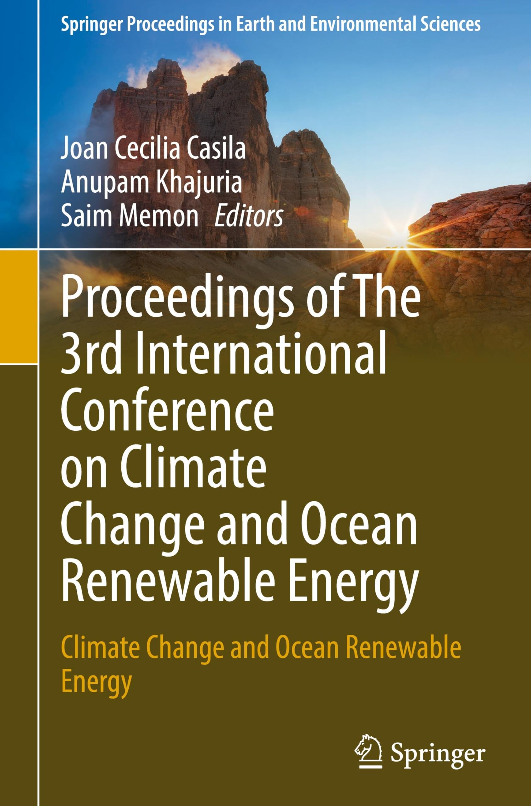 Proceedings of The 3rd International Conference on Climate Change and Ocean Renewable Energy Business & Technology