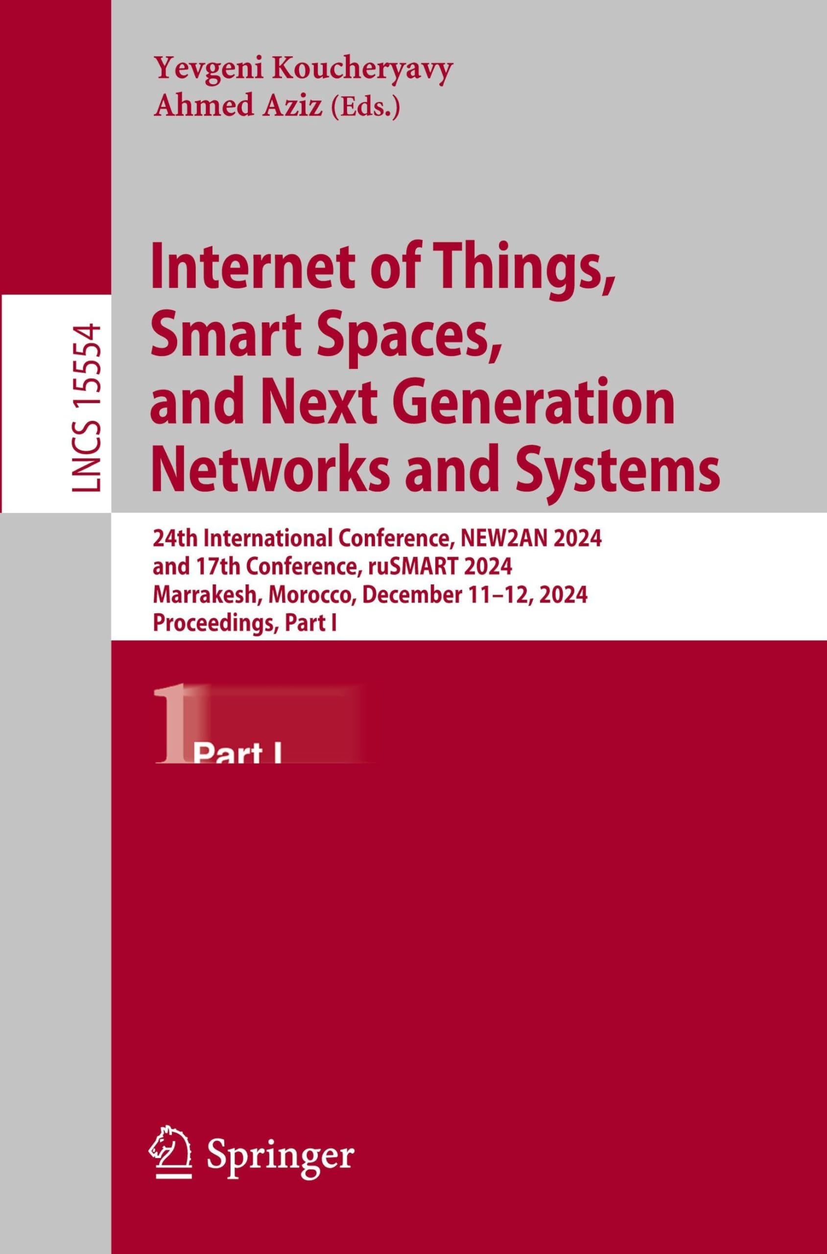 Internet of Things, Smart Spaces, and Next Generation Networks and Systems Computer Science