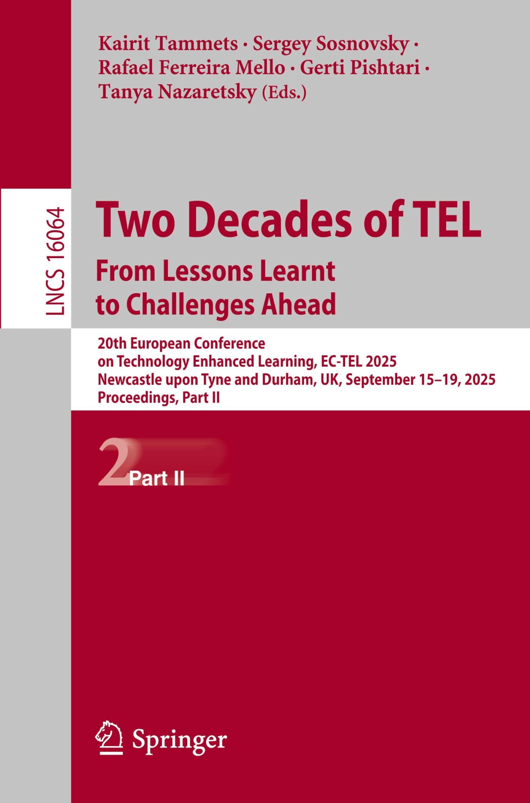 Two Decades of TEL. From Lessons Learnt to Challenges Ahead Computer Science